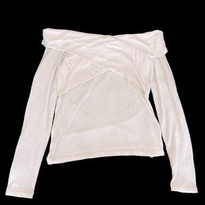 Abercrombie and Fitch Off Shoulder Long sleeve Top